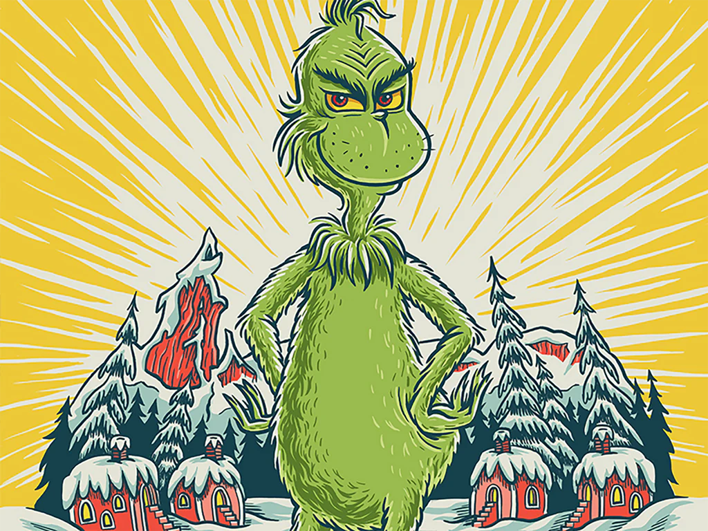 "Grinch Character Illustration"