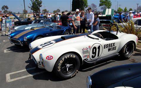 Crowd enjoying the Farmers Car Show in Gardena, CA, featuring classic cars and hot rods