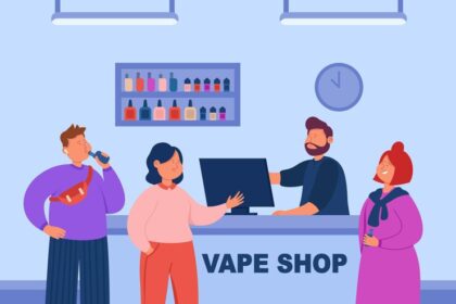 a shop having vape