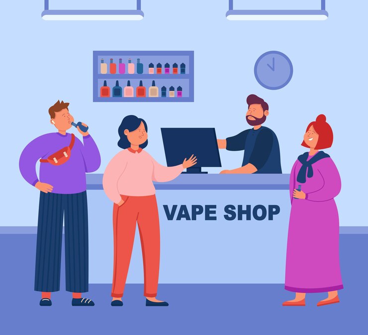 a shop having vape